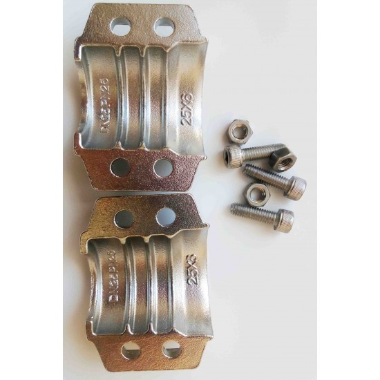 SC25X6SS Хомут усиленный 4х-болтовой 25 х 6 мм (1\") для общего применения